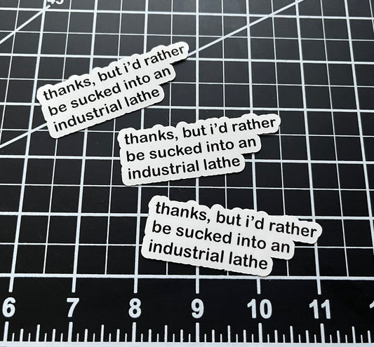 Sticker - Industrial Lathe